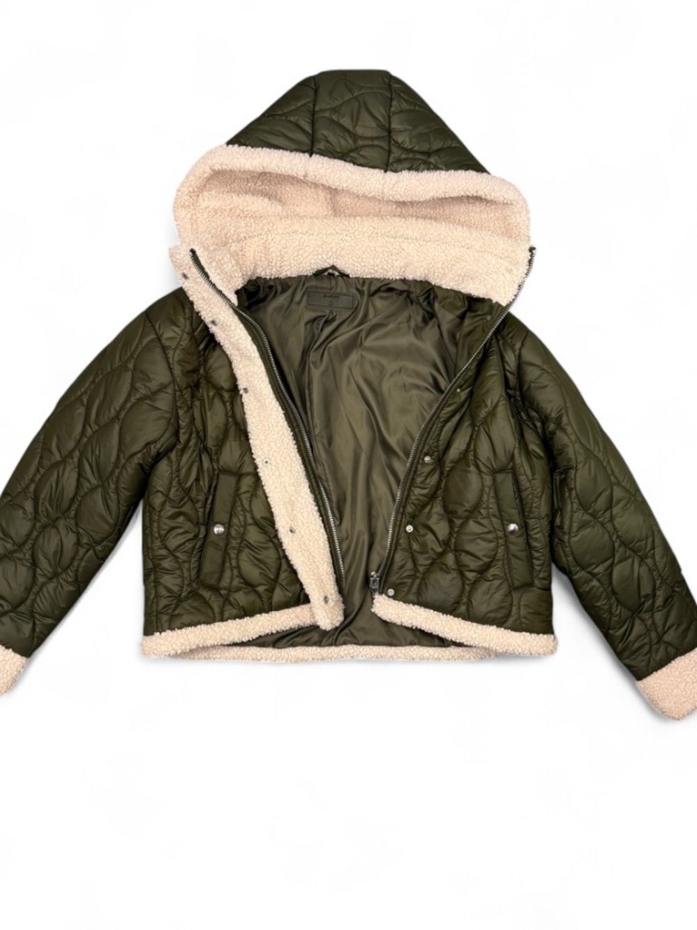 Blank NYC Military Style Sherpa Lined Jacket